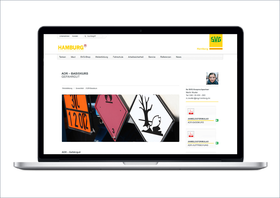 Entwicklung Website